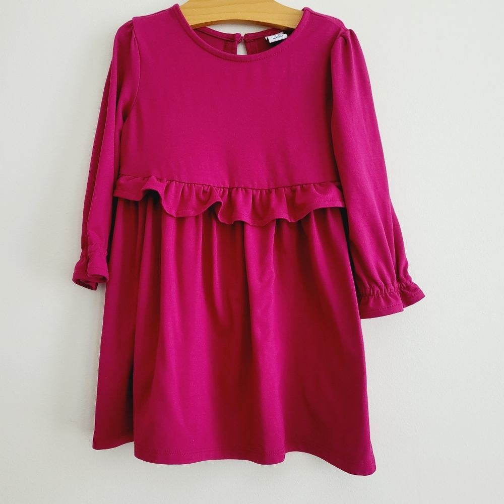 Old Navy soft cranberry color cotton dress 2T